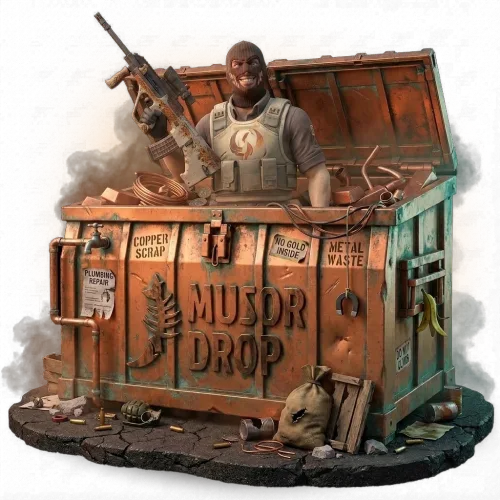 Кейс Медная Мусорка на Musor Drop